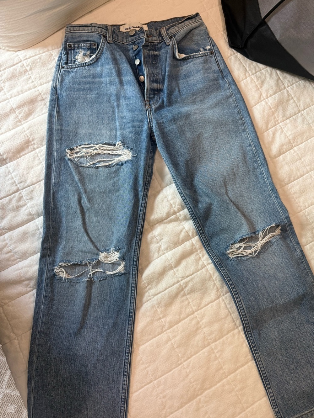 Reformation Cynthia High Rise Straight Jeans